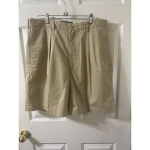 Ralph Lauren Polo Golf Shorts Mens 36 Beige Khaki Fairway‎ Chino Pleated Front